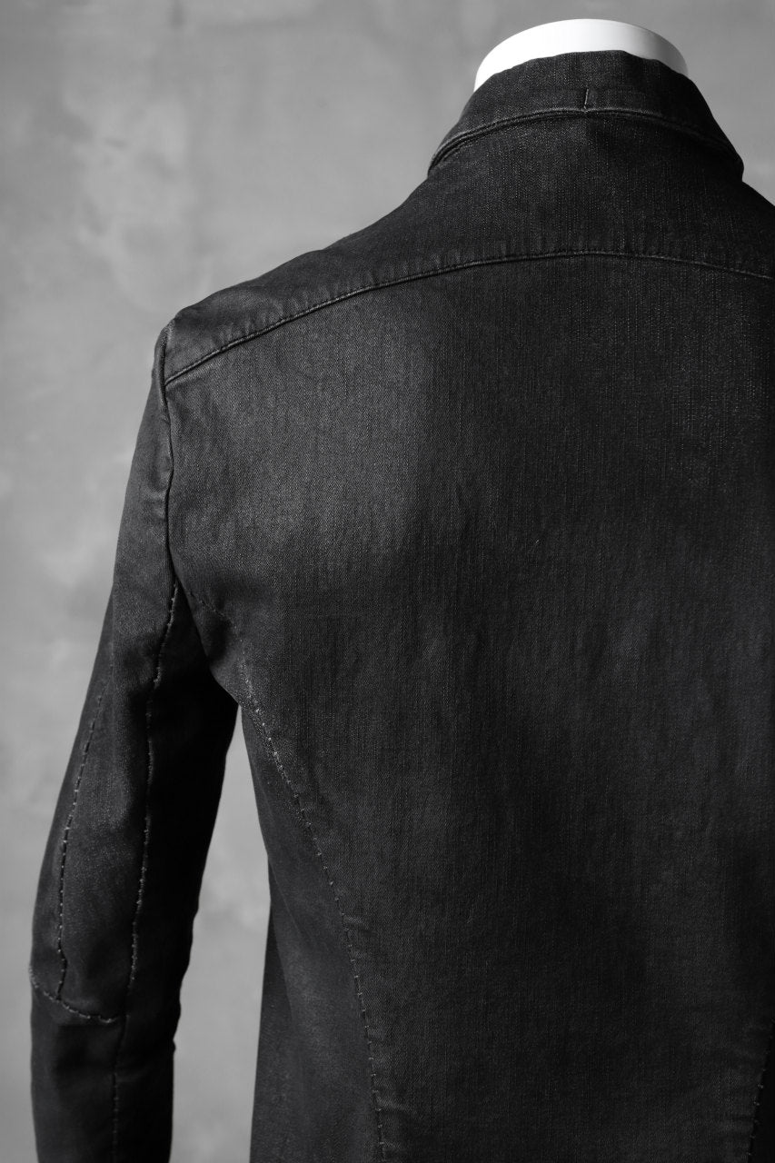 masnada EMBEDDED JEANS JACKET / DENIM ELASTICZZATO (BLACK) - Image 28
