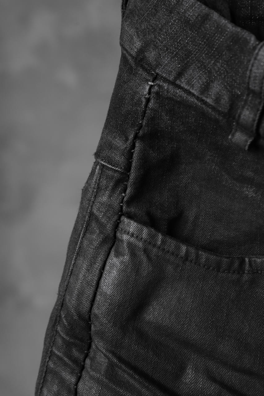 masnada EMBEDDED SLIM PANTS / DENIM ELASTICZZATO (BLACK) - Image 10