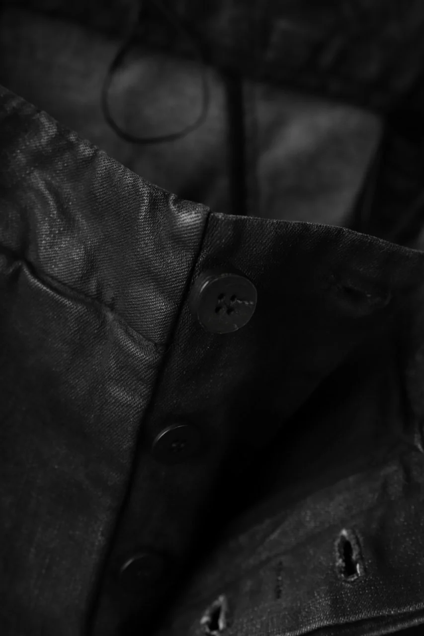 masnada EMBEDDED SLIM PANTS / DENIM ELASTICZZATO (BLACK) - Image 11