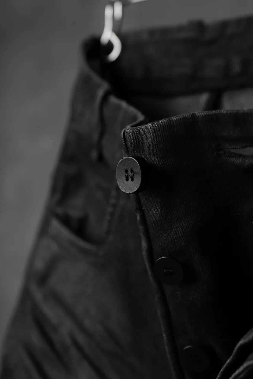 masnada EMBEDDED SLIM PANTS / DENIM ELASTICZZATO (BLACK) - Image 13