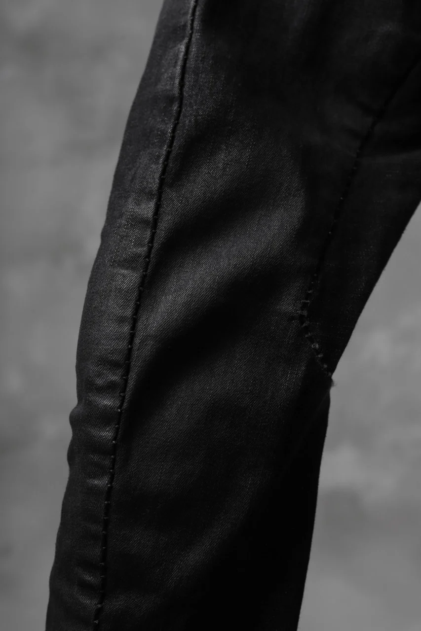 masnada EMBEDDED SLIM PANTS / DENIM ELASTICZZATO (BLACK) - Image 16