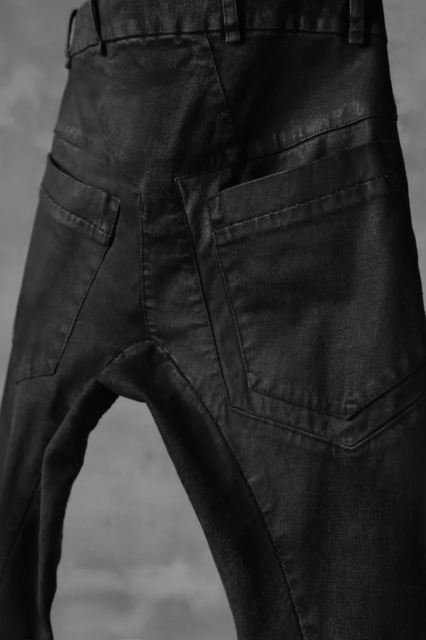 masnada EMBEDDED SLIM PANTS / DENIM ELASTICZZATO (BLACK) - Image 18