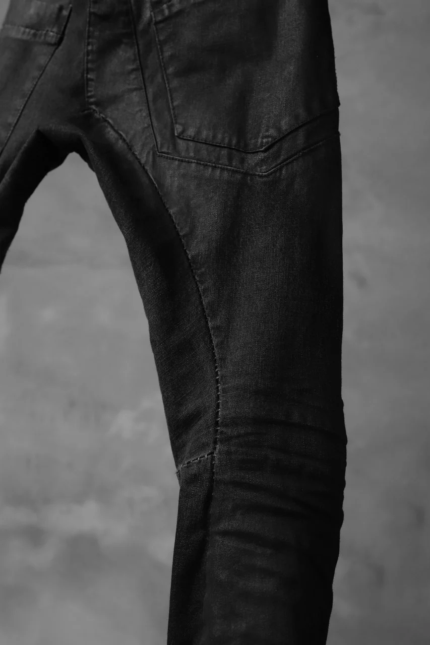 masnada EMBEDDED SLIM PANTS / DENIM ELASTICZZATO (BLACK) - Image 20