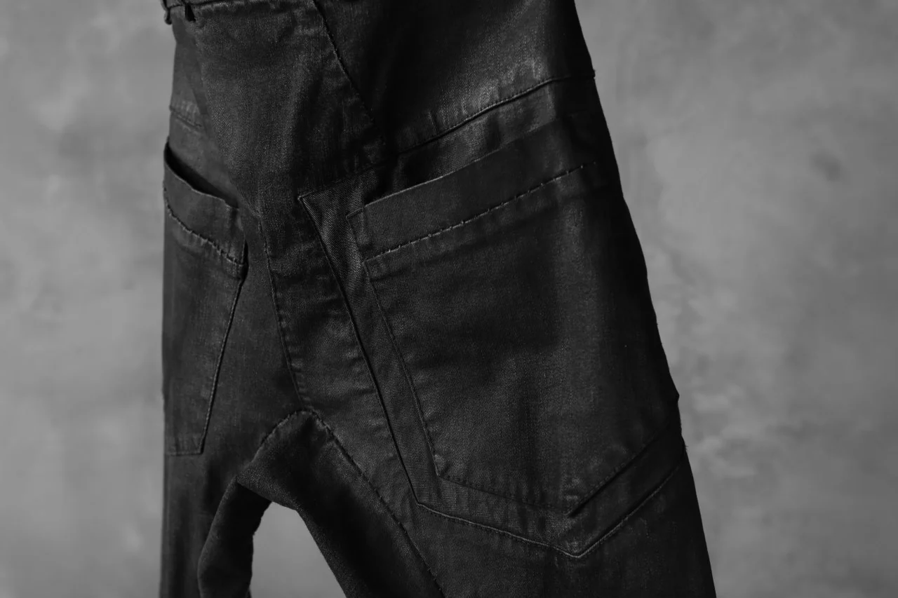 masnada EMBEDDED SLIM PANTS / DENIM ELASTICZZATO (BLACK) - Image 25