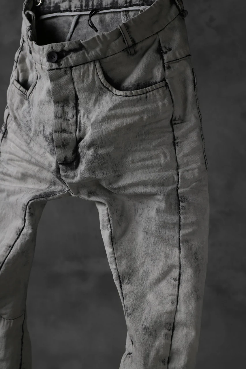 masnada EMBEDDED SLIM PANTS / DENIM ELASTICZZATO (CHALK) - Image 15