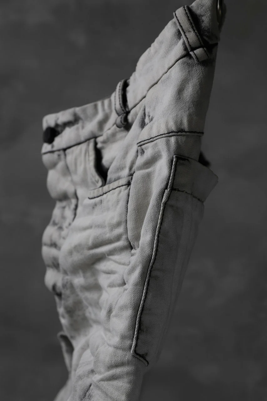 masnada EMBEDDED SLIM PANTS / DENIM ELASTICZZATO (CHALK) - Image 16