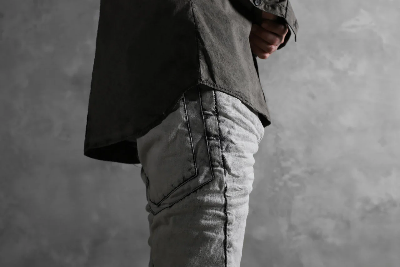 masnada EMBEDDED SLIM PANTS / DENIM ELASTICZZATO (CHALK) - Image 36