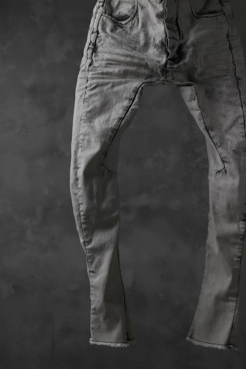 masnada EMBEDDED SLIM PANTS / DENIM ELASTICZZATO (CHALK) - Image 8