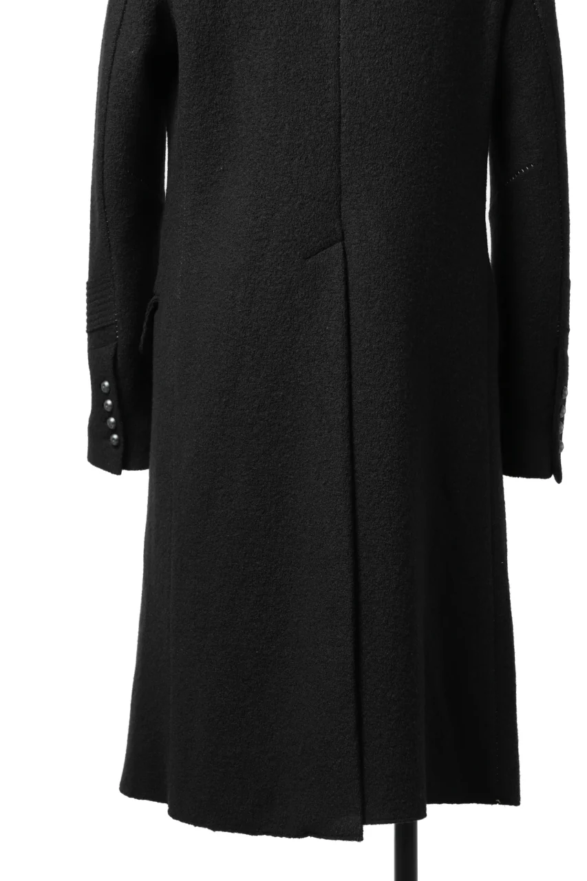 masnada GARRISON POCKET COAT / VOILED WOOL (BLACK) - Image 25