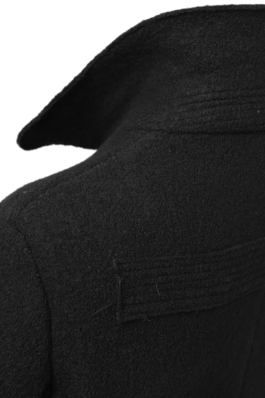 masnada GARRISON POCKET COAT / VOILED WOOL (BLACK) - Image 28
