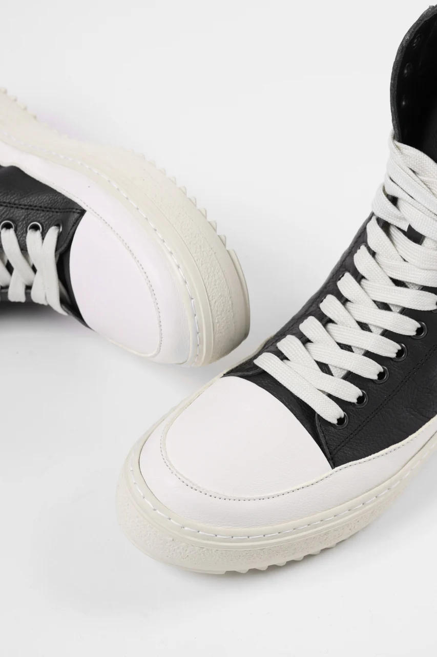 masnada HIGH TOP SNEAKER / CALF SKIN LEATHER (BLACK) - Image 23