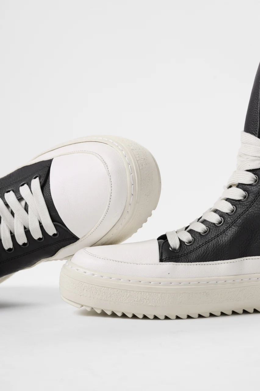 masnada HIGH TOP SNEAKER / CALF SKIN LEATHER (BLACK) - Image 24