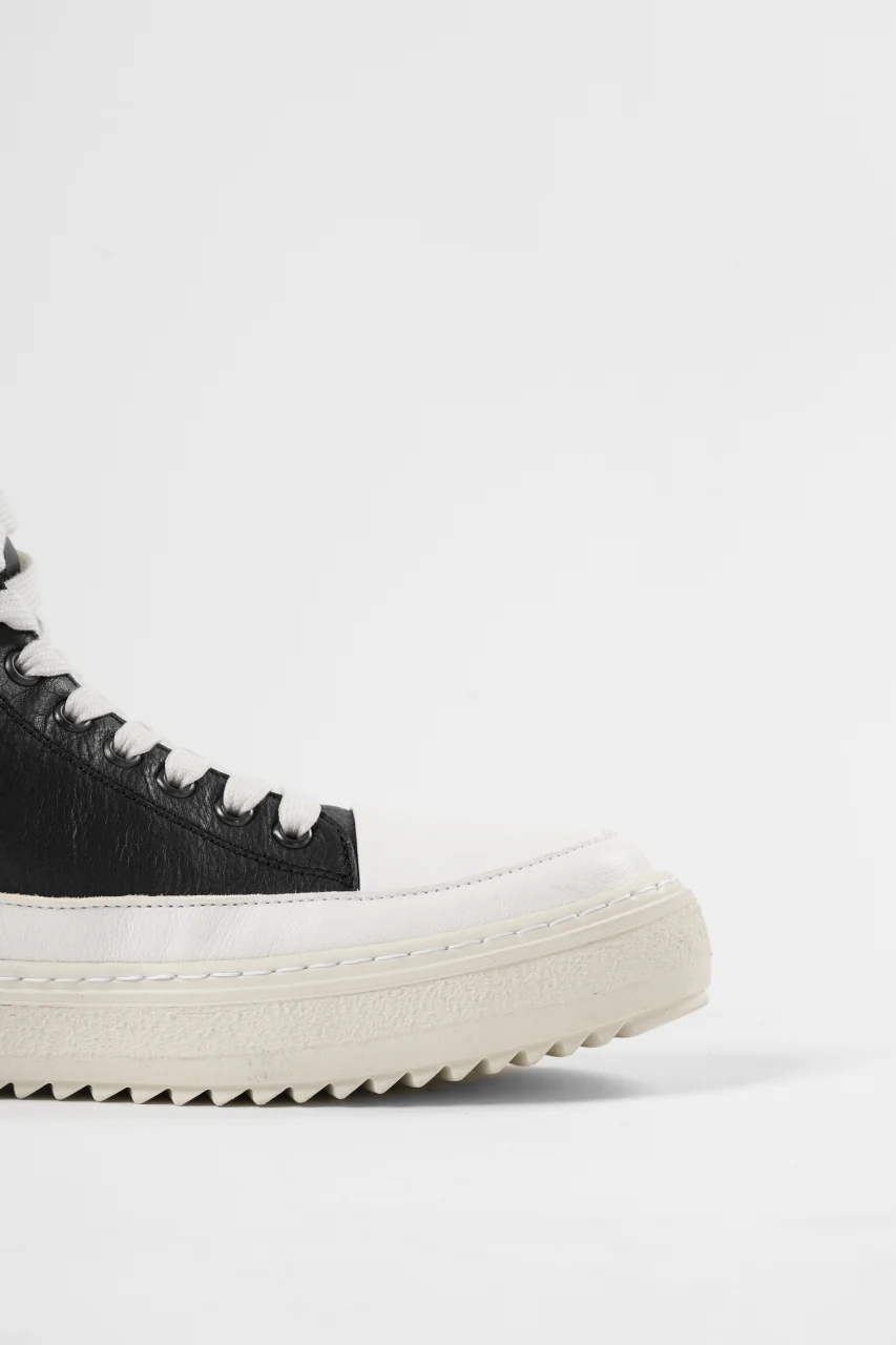 masnada HIGH TOP SNEAKER / CALF SKIN LEATHER (BLACK) - Image 28