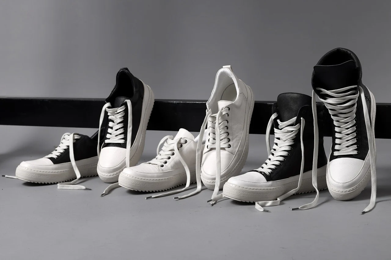 masnada HIGH TOP SNEAKER / CALF SKIN LEATHER (BLACK) - Image 32