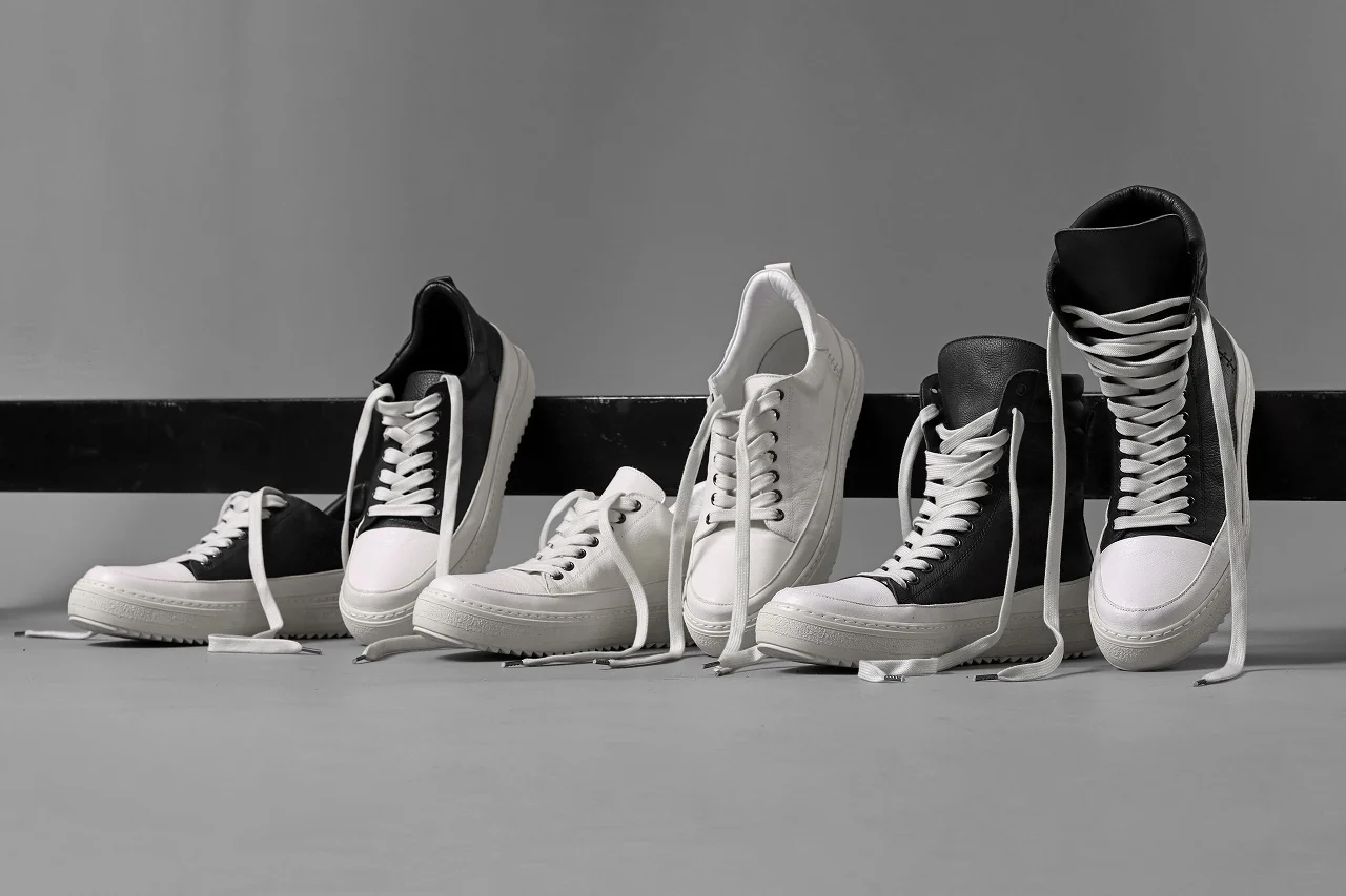 masnada HIGH TOP SNEAKER / CALF SKIN LEATHER (BLACK) - Image 33
