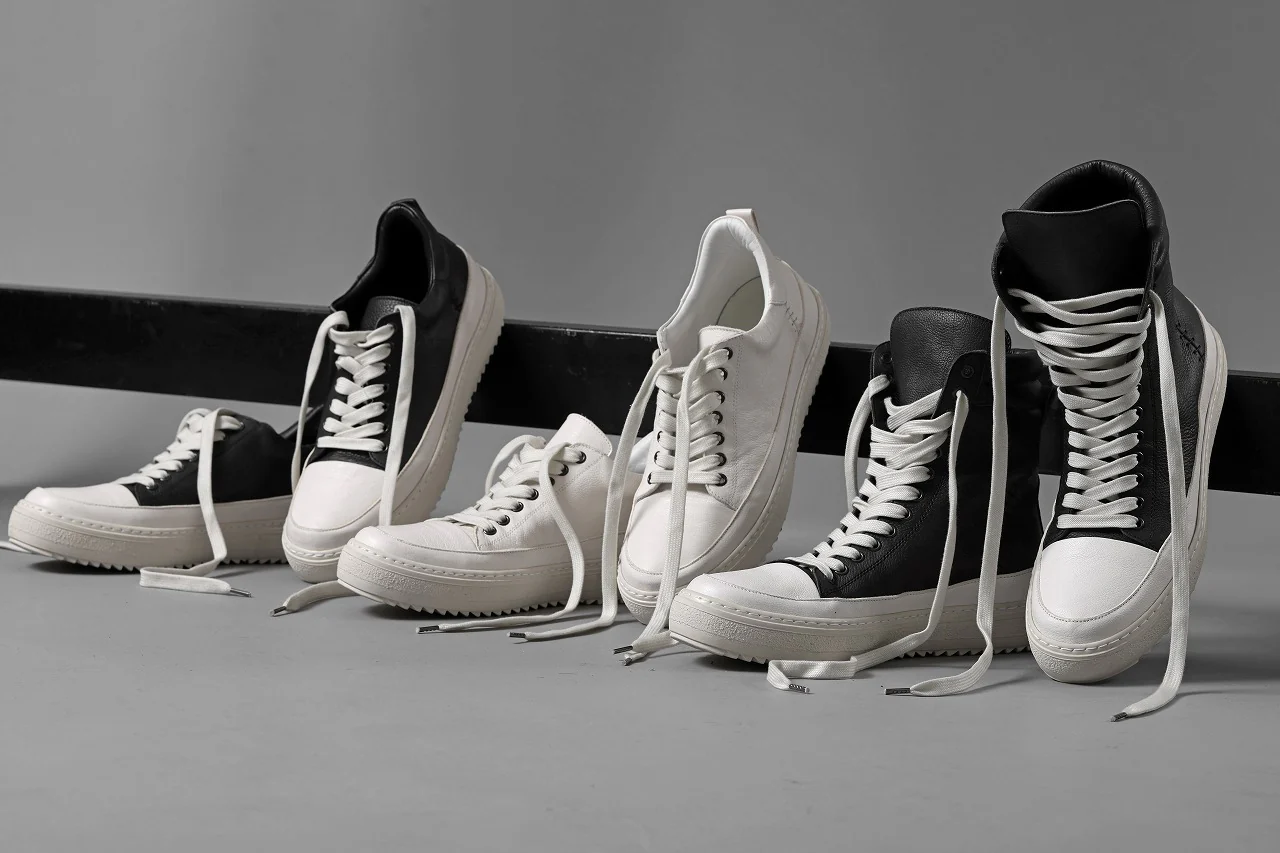 masnada HIGH TOP SNEAKER / CALF SKIN LEATHER (BLACK) - Image 34