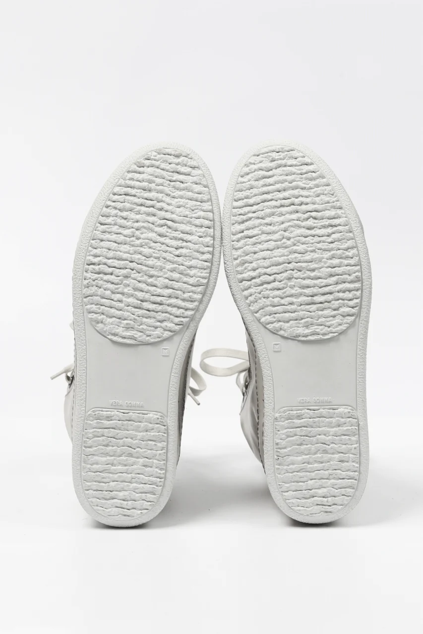 masnada HIGH TOP SNEAKER / PELLE DI VITELLO (DIRTY ICE WHITE) - Image 20