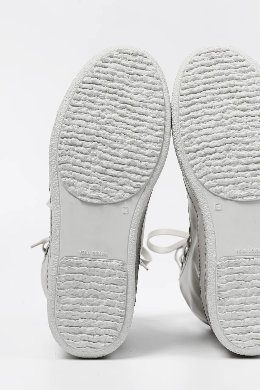 masnada HIGH TOP SNEAKER / PELLE DI VITELLO (DIRTY ICE WHITE) - Image 23