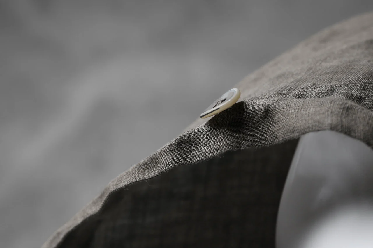 masnada HOODED SHIRT COAT / LINO TINTA IN CAPO (ROCK) - Image 23