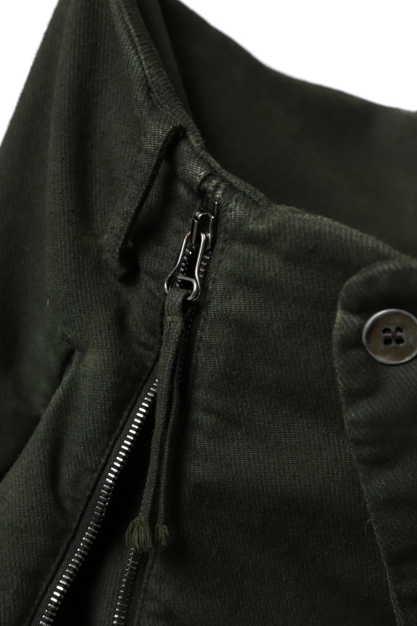 masnada ICONIC ZIP PANTS / STRETCH REPURPOSED COTTON (LEGION) - Image 11