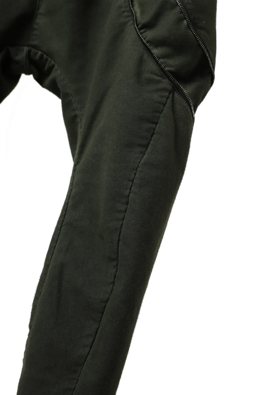 masnada ICONIC ZIP PANTS / STRETCH REPURPOSED COTTON (LEGION) - Image 16