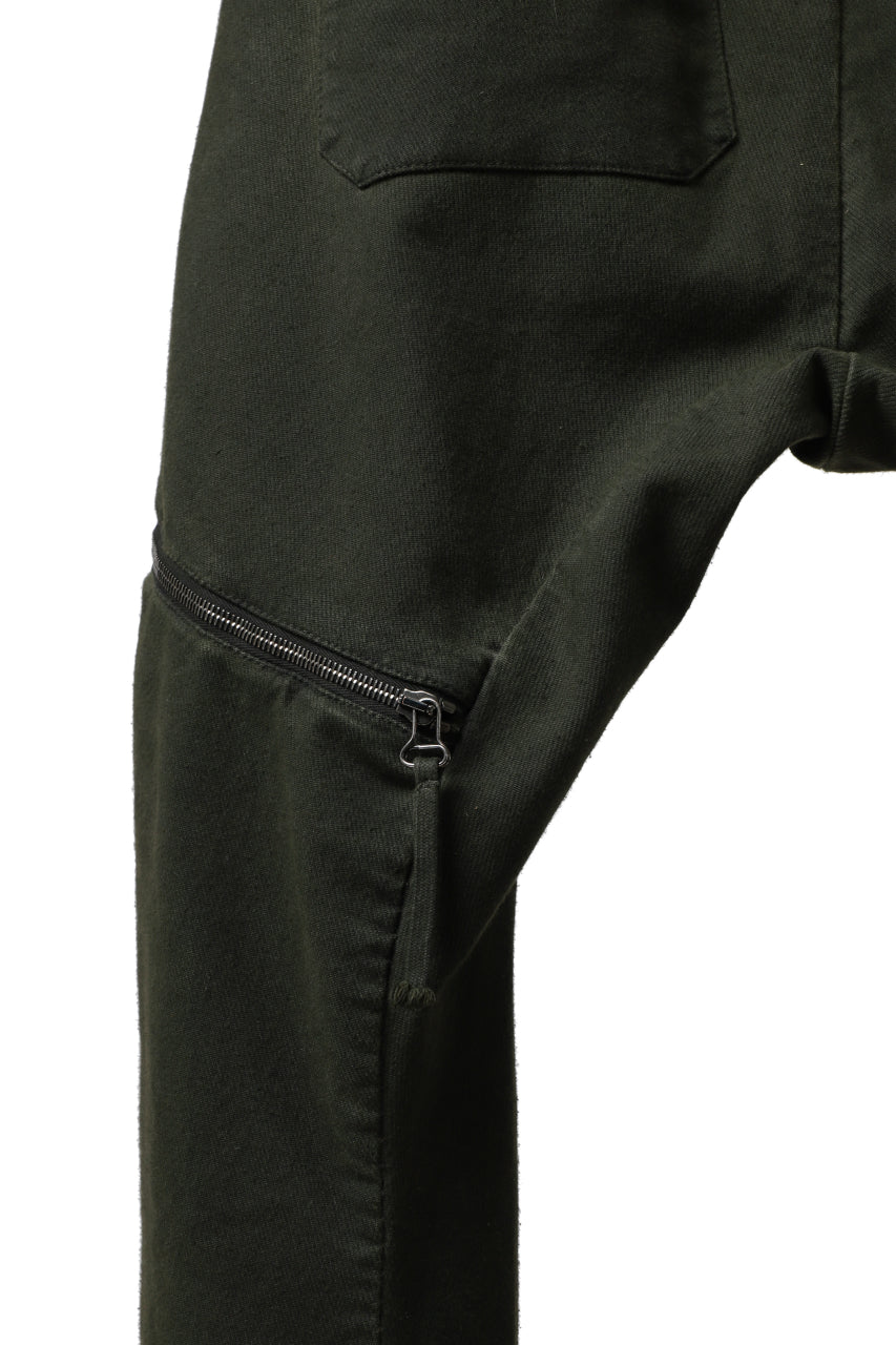 masnada ICONIC ZIP PANTS / STRETCH REPURPOSED COTTON (LEGION) - Image 19