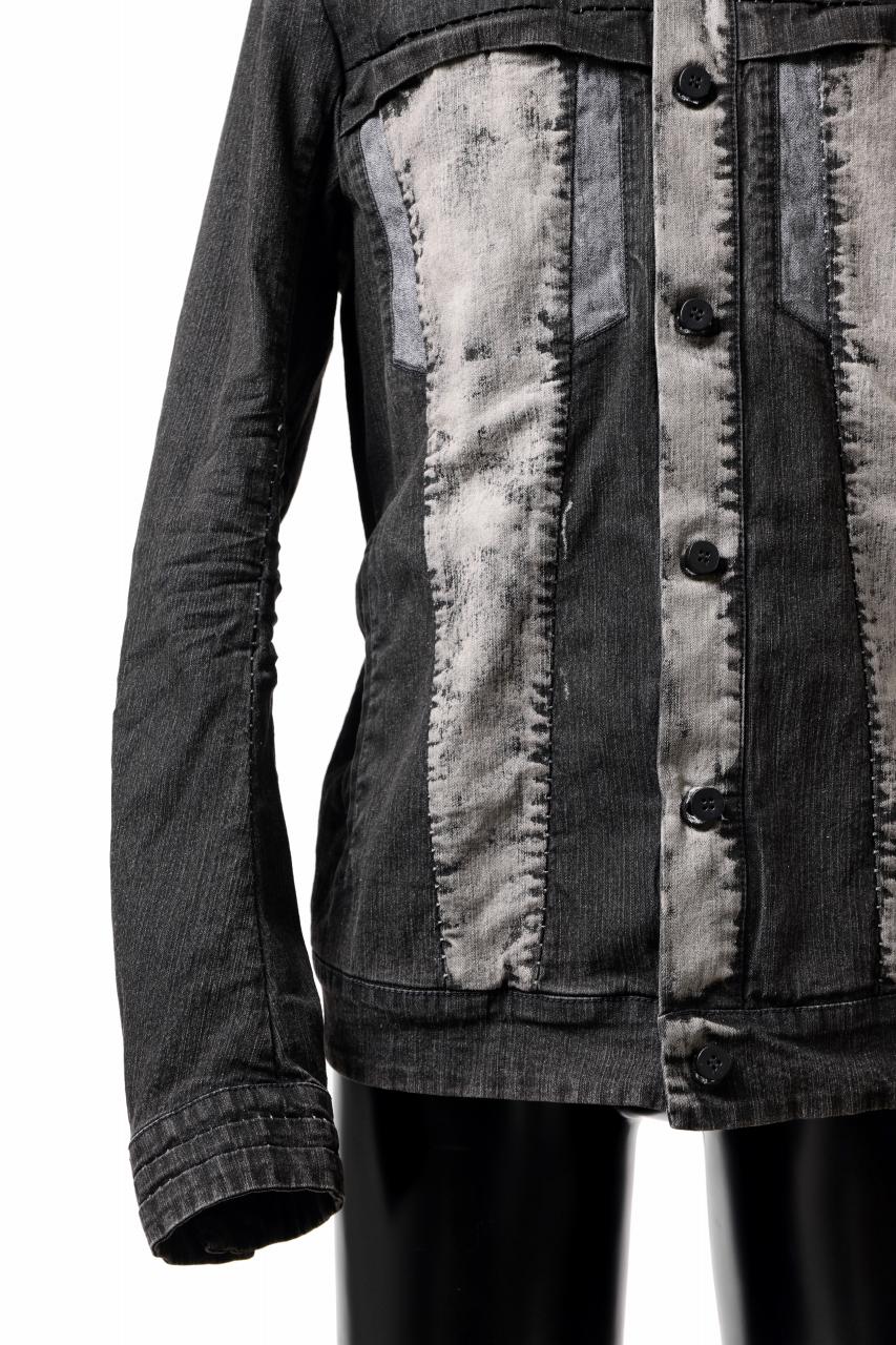 masnada JEANS JACKET / REPURPOSED STRETCH JEANS (CORRODED) - Image 15