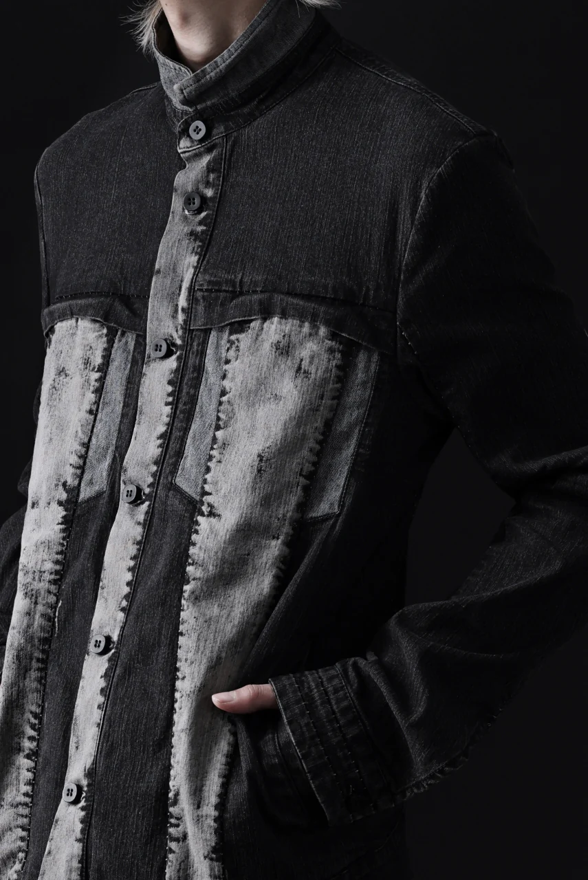 masnada JEANS JACKET / REPURPOSED STRETCH JEANS (CORRODED) - Image 31