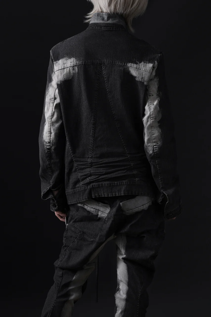 masnada JEANS JACKET / REPURPOSED STRETCH JEANS (CORRODED) - Image 5