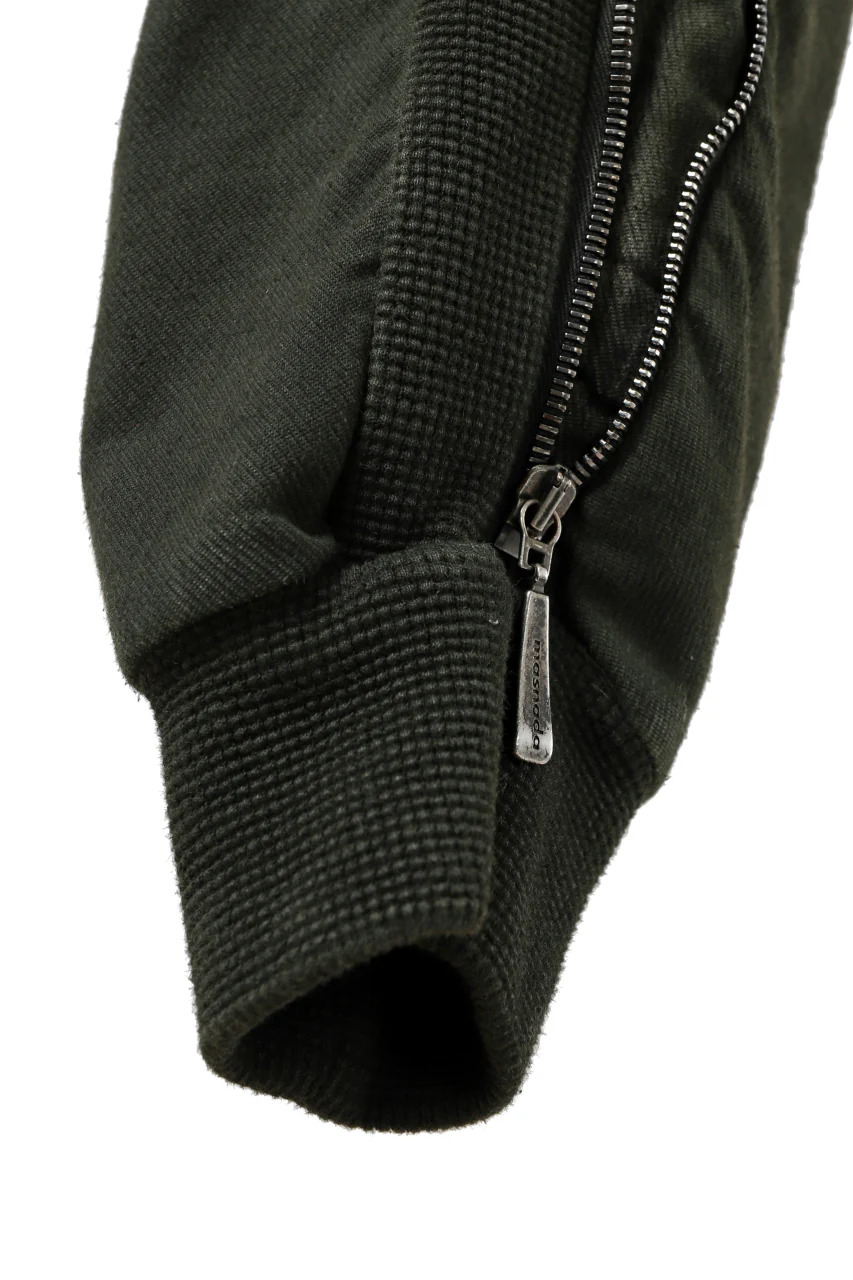 masnada LATERAL ZIP BAGGY PANTS / STRETCH REPURPOSED COTTON (LEGION) - Image 25