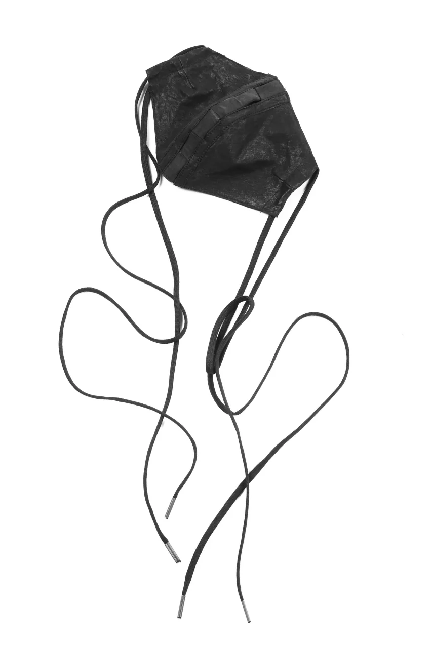 masnada LEATHER MASK / PELLE DI PECORA VEGETALE (BLACK)