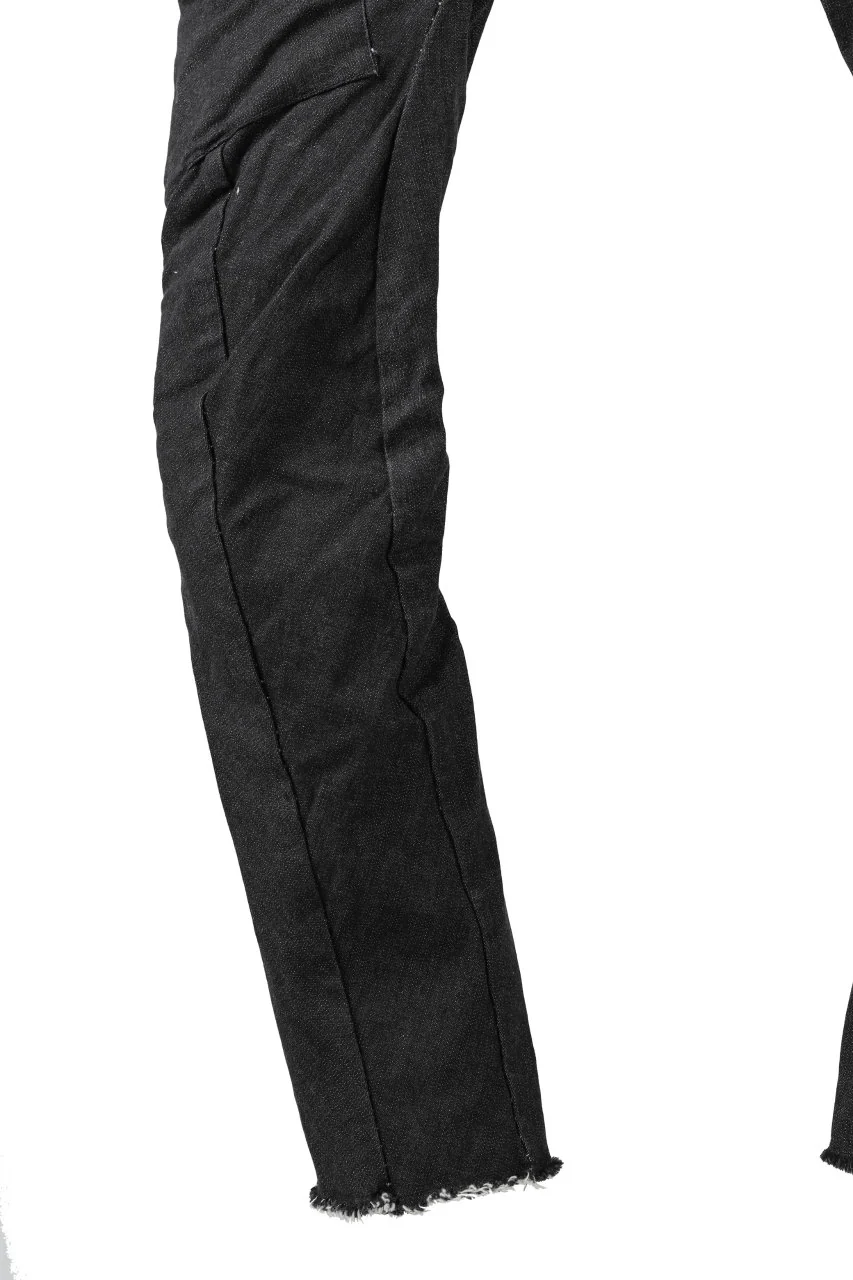 masnada LINED CARGO POCKET PANT / UN DENIM ELASTICIZZATO LAVATO (BLACK STENCIL) - Image 16