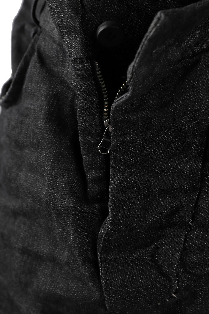 masnada LINED CARGO POCKET PANT / UN DENIM ELASTICIZZATO LAVATO (BLACK STENCIL) - Image 18