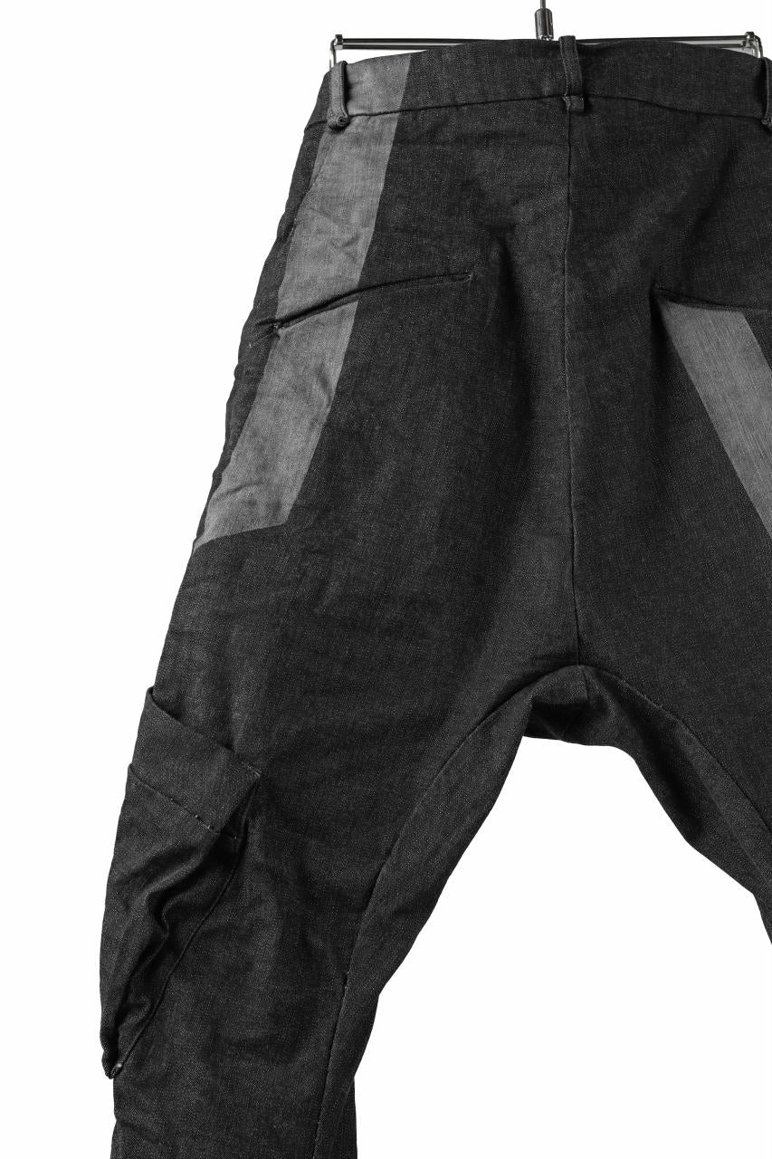 masnada LINED CARGO POCKET PANT / UN DENIM ELASTICIZZATO LAVATO (BLACK STENCIL) - Image 19