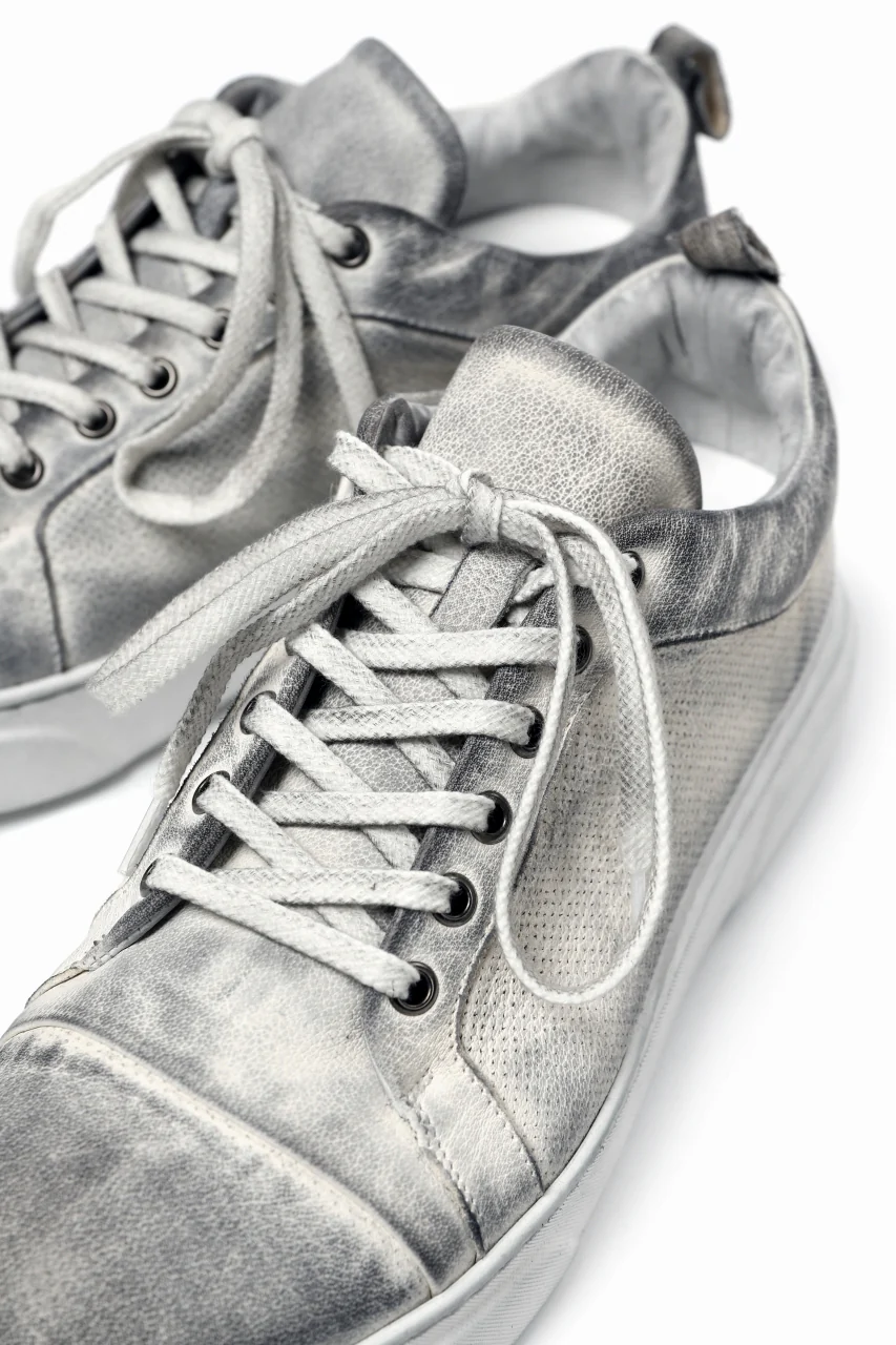masnada LOW CUT SNEAKER / PELLE DI PECORA (DIRTY WHITE) - Image 11