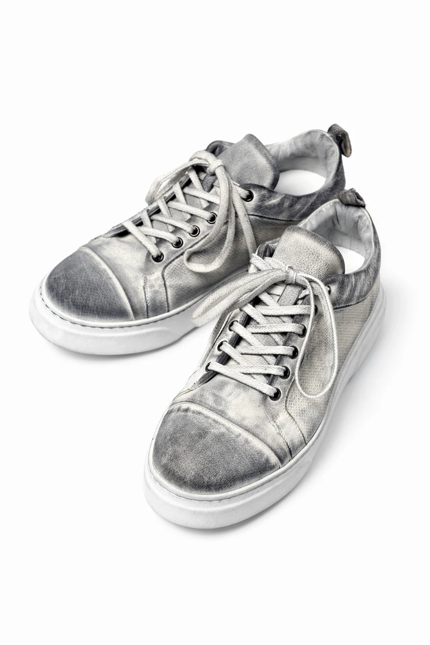 masnada LOW CUT SNEAKER / PELLE DI PECORA (DIRTY WHITE) - Image 2
