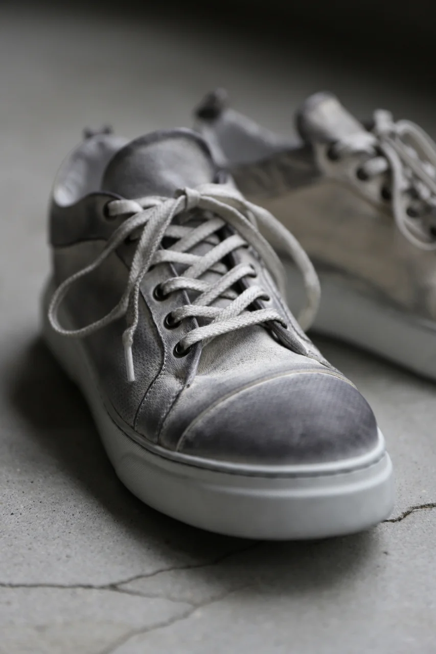 masnada LOW CUT SNEAKER / PELLE DI PECORA (DIRTY WHITE) - Image 24