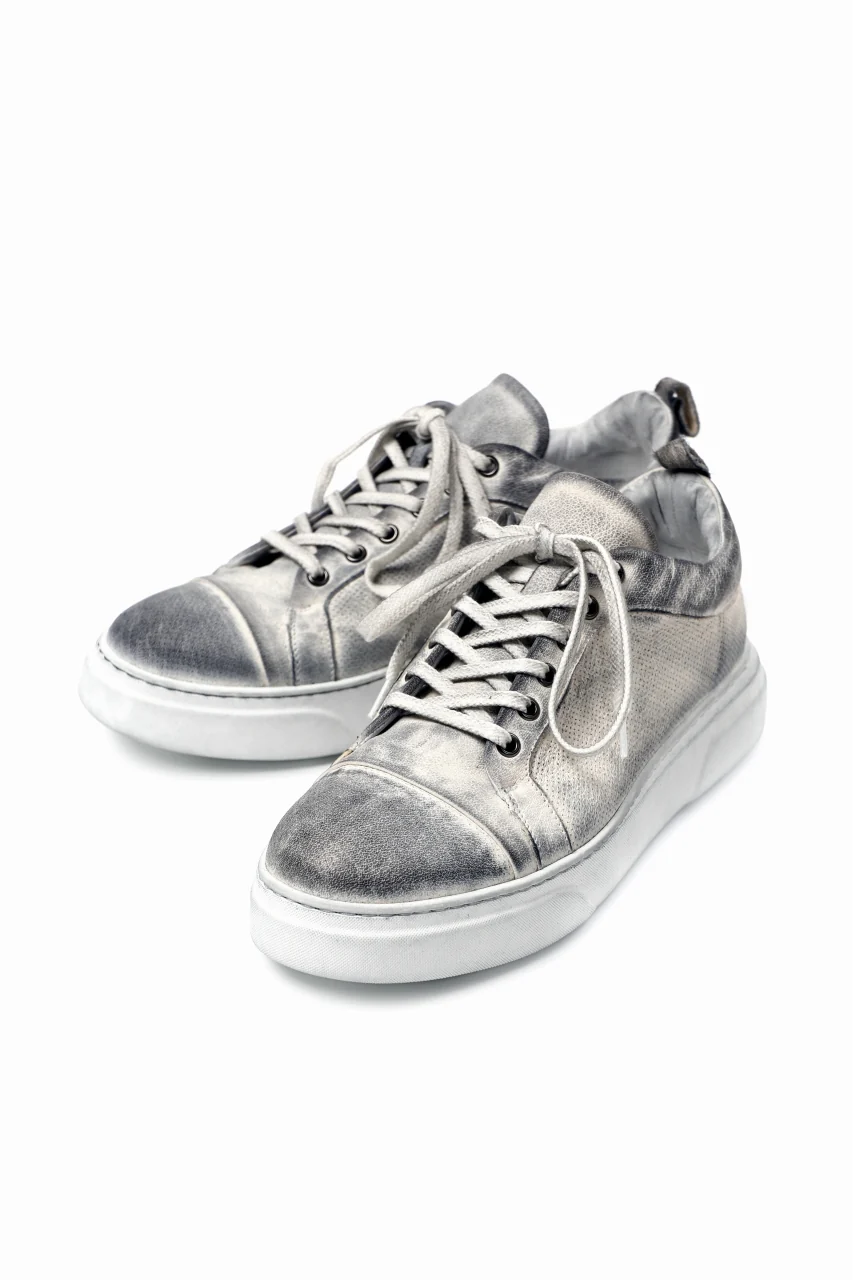 masnada LOW CUT SNEAKER / PELLE DI PECORA (DIRTY WHITE) - Image 3
