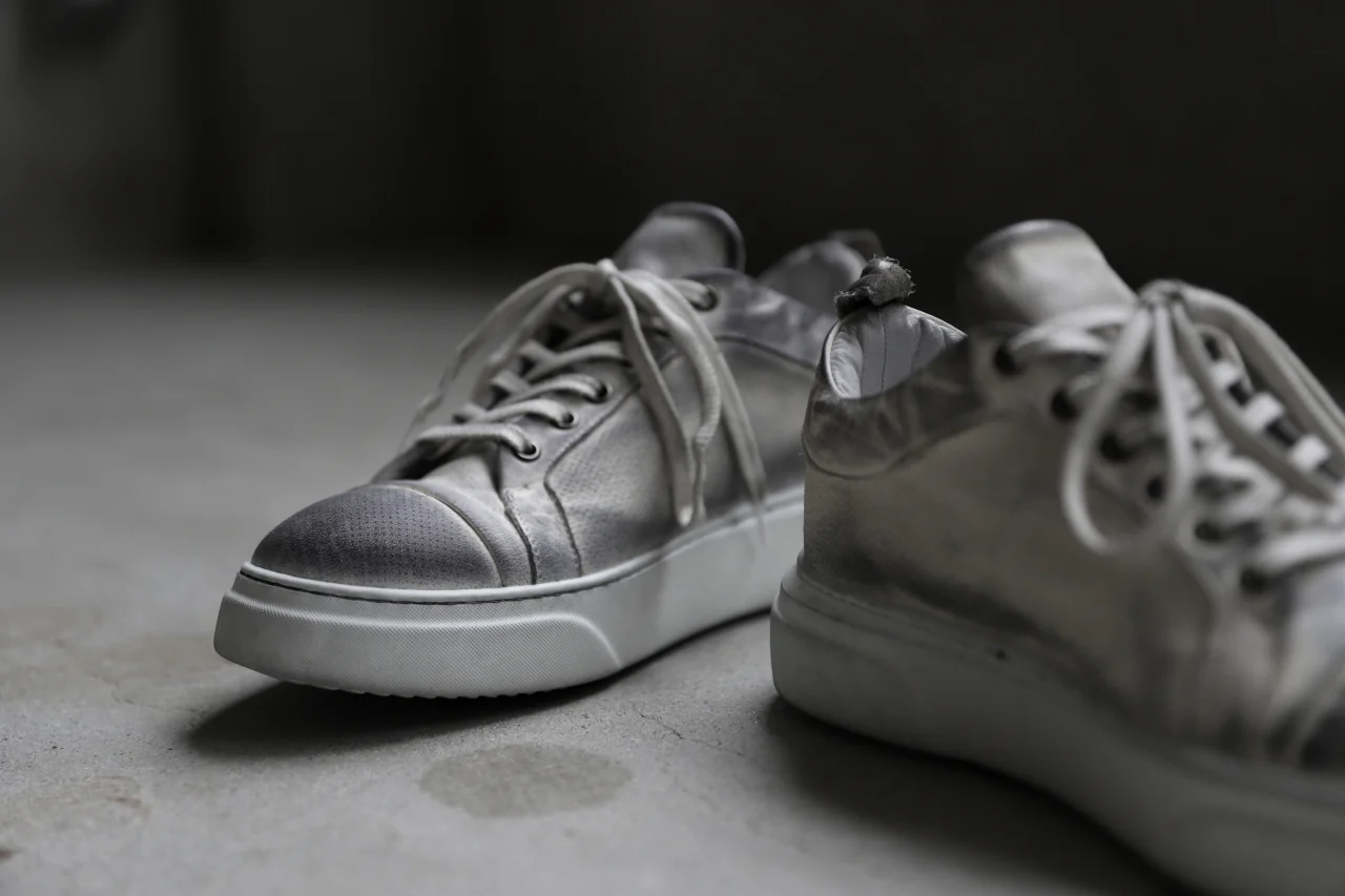 masnada LOW CUT SNEAKER / PELLE DI PECORA (DIRTY WHITE) - Image 30