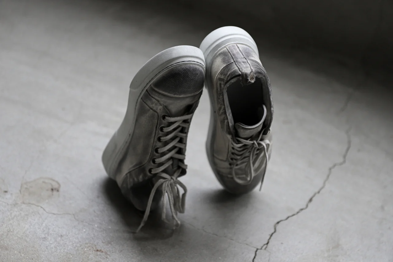 masnada LOW CUT SNEAKER / PELLE DI PECORA (DIRTY WHITE) - Image 34