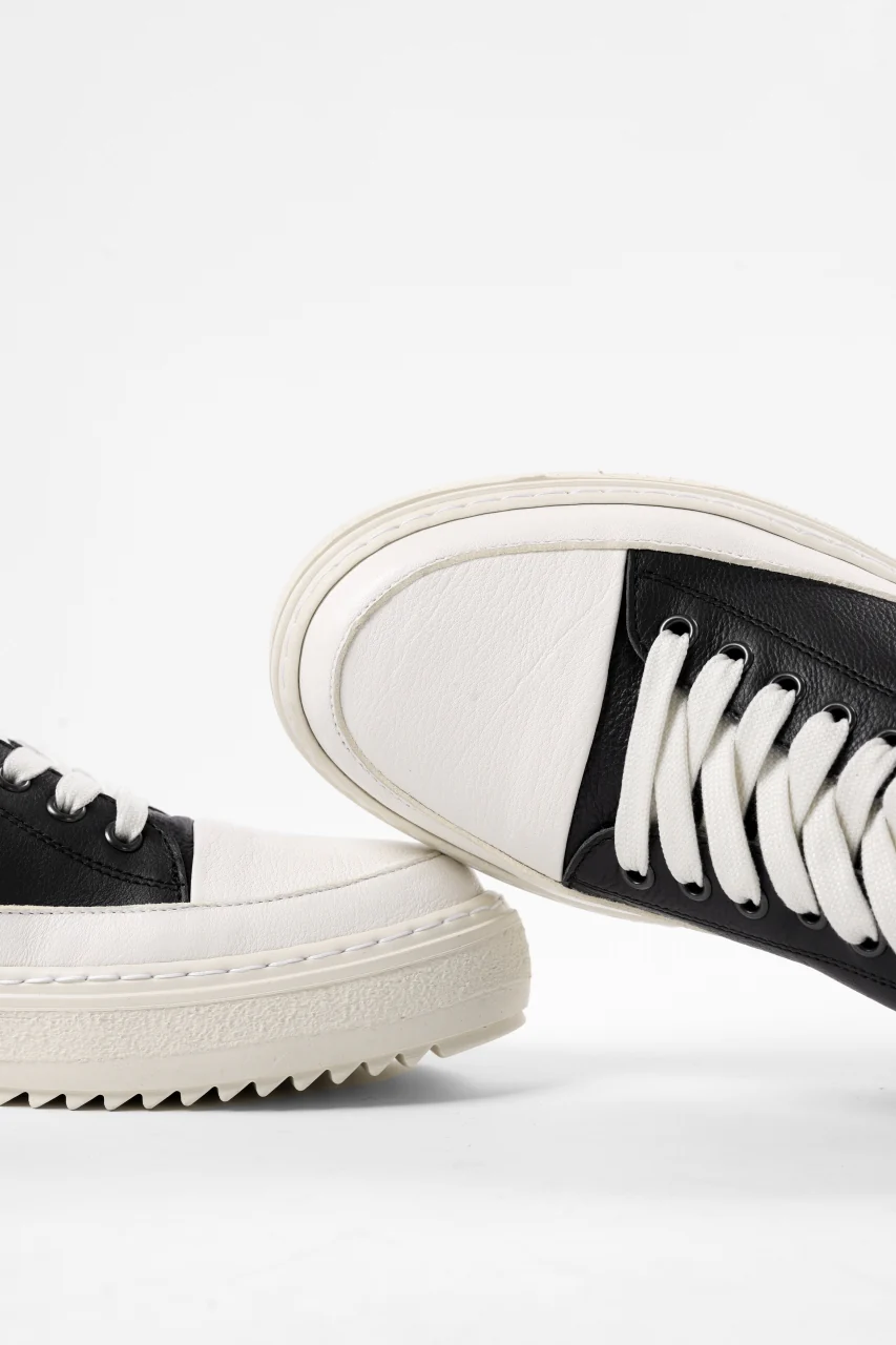 masnada LOW TOP SNEAKER / CALF SKIN LEATHER (BLACK) - Image 12