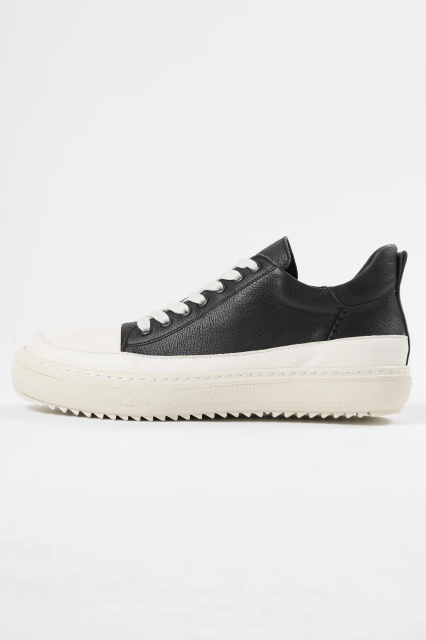 masnada LOW TOP SNEAKER / CALF SKIN LEATHER (BLACK) - Image 15