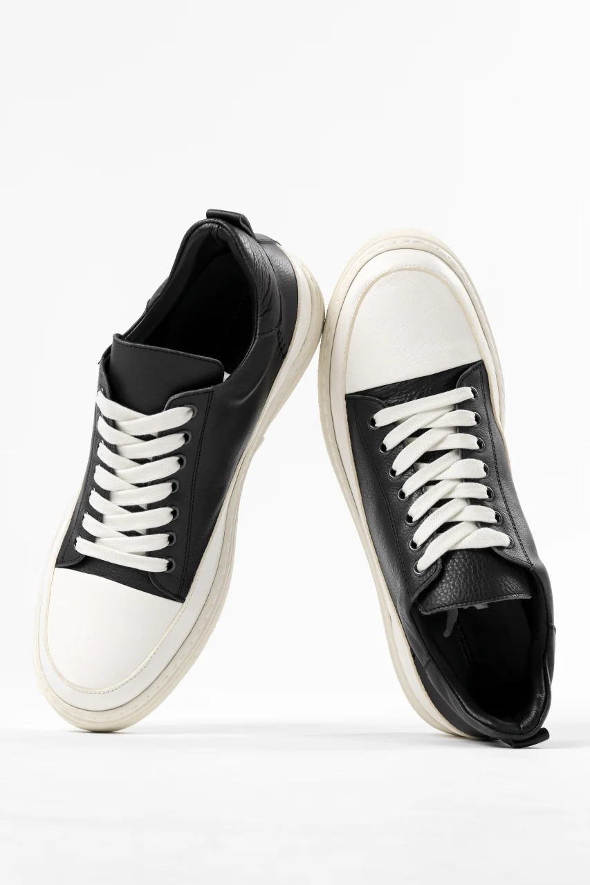 masnada LOW TOP SNEAKER / CALF SKIN LEATHER (BLACK) - Image 3