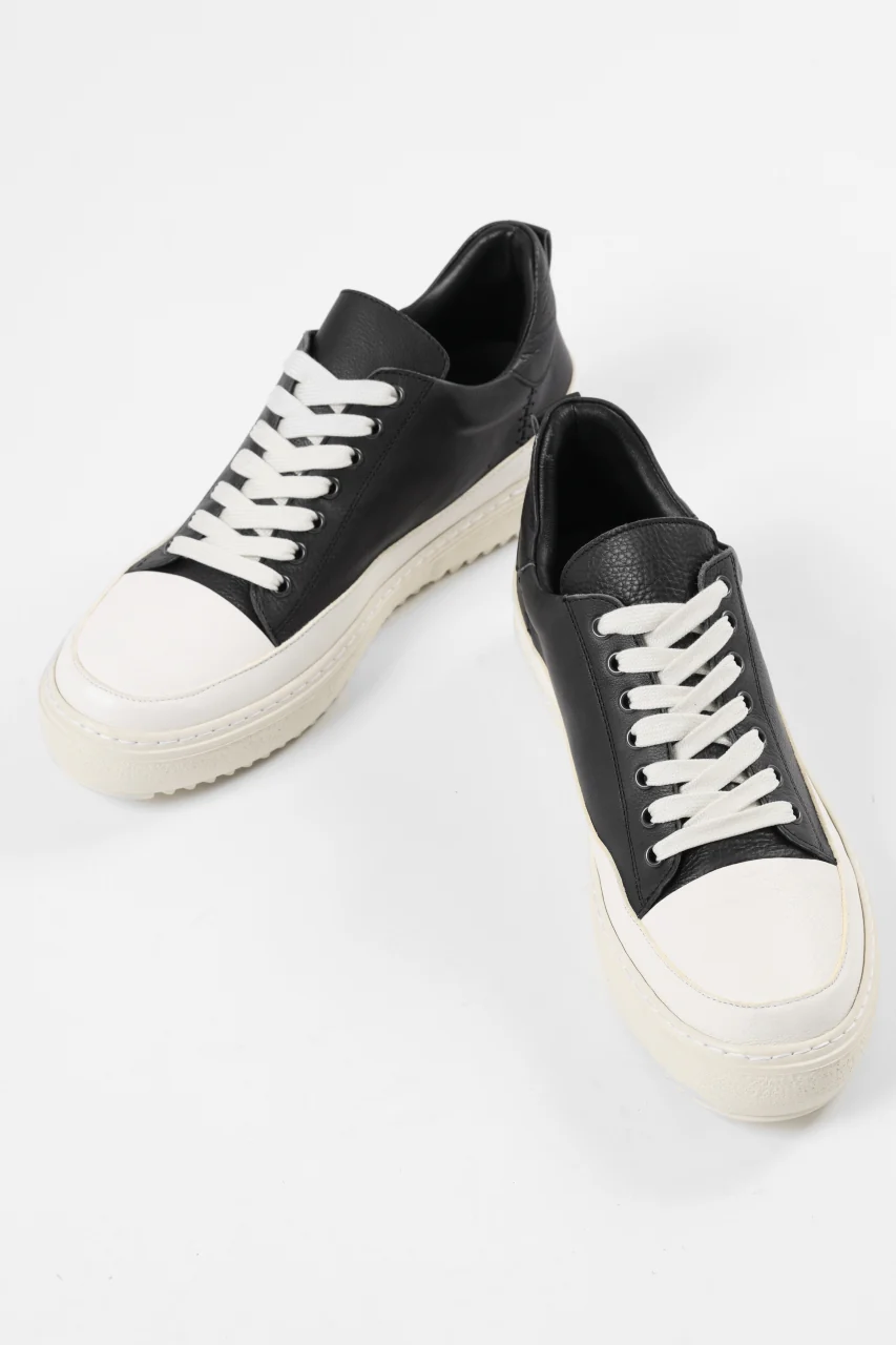 masnada LOW TOP SNEAKER / CALF SKIN LEATHER (BLACK) - Image 5
