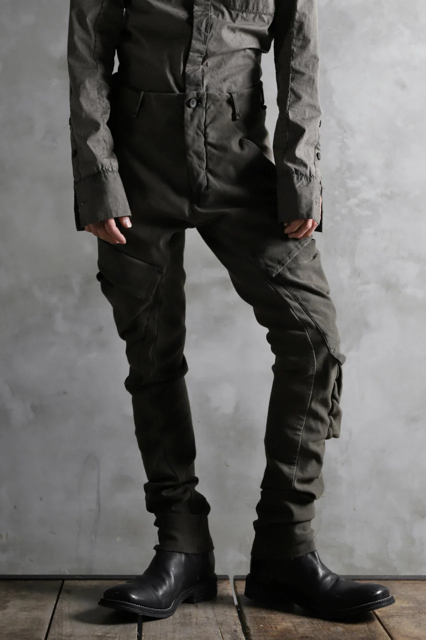 masnada PANTA BAGGY TAM COMBAT / TINTA IN CAPO (DARK ROCK) - Image 22