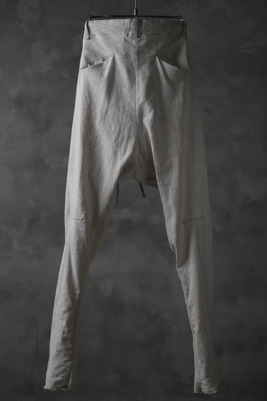 masnada PANTA BAGGY VAN 6POCKETS / CRUMPLED LINEN COTTON (CHALK) - Image 13