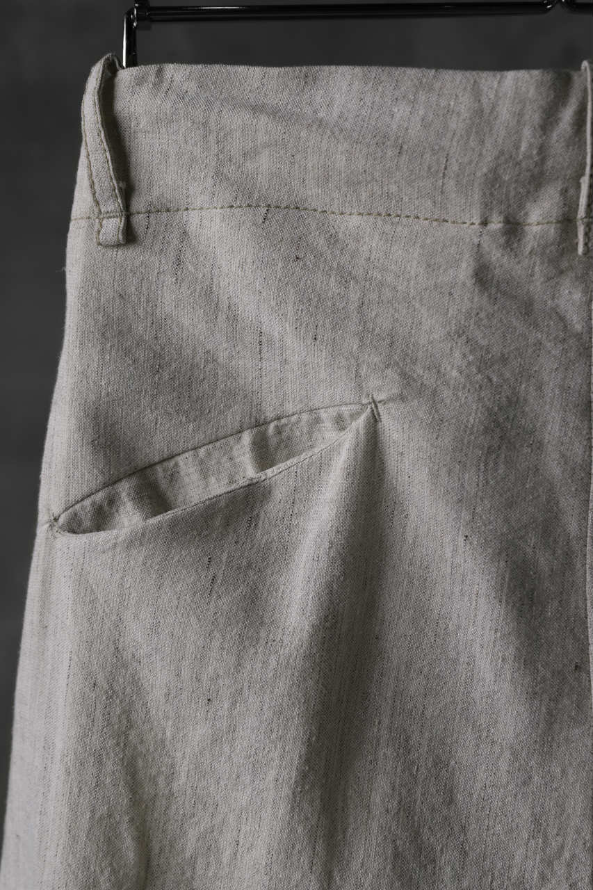 masnada PANTA BAGGY VAN 6POCKETS / CRUMPLED LINEN COTTON (CHALK) - Image 26