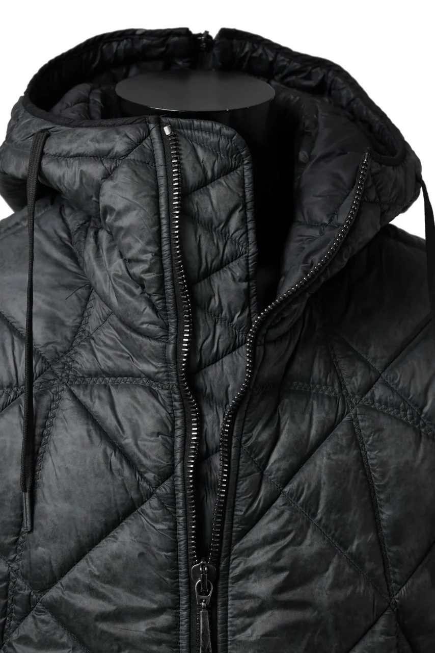 masnada QUILTED HOOD JACKET / OVER STUFFED PAPER NYLON (LEGION) - Image 17