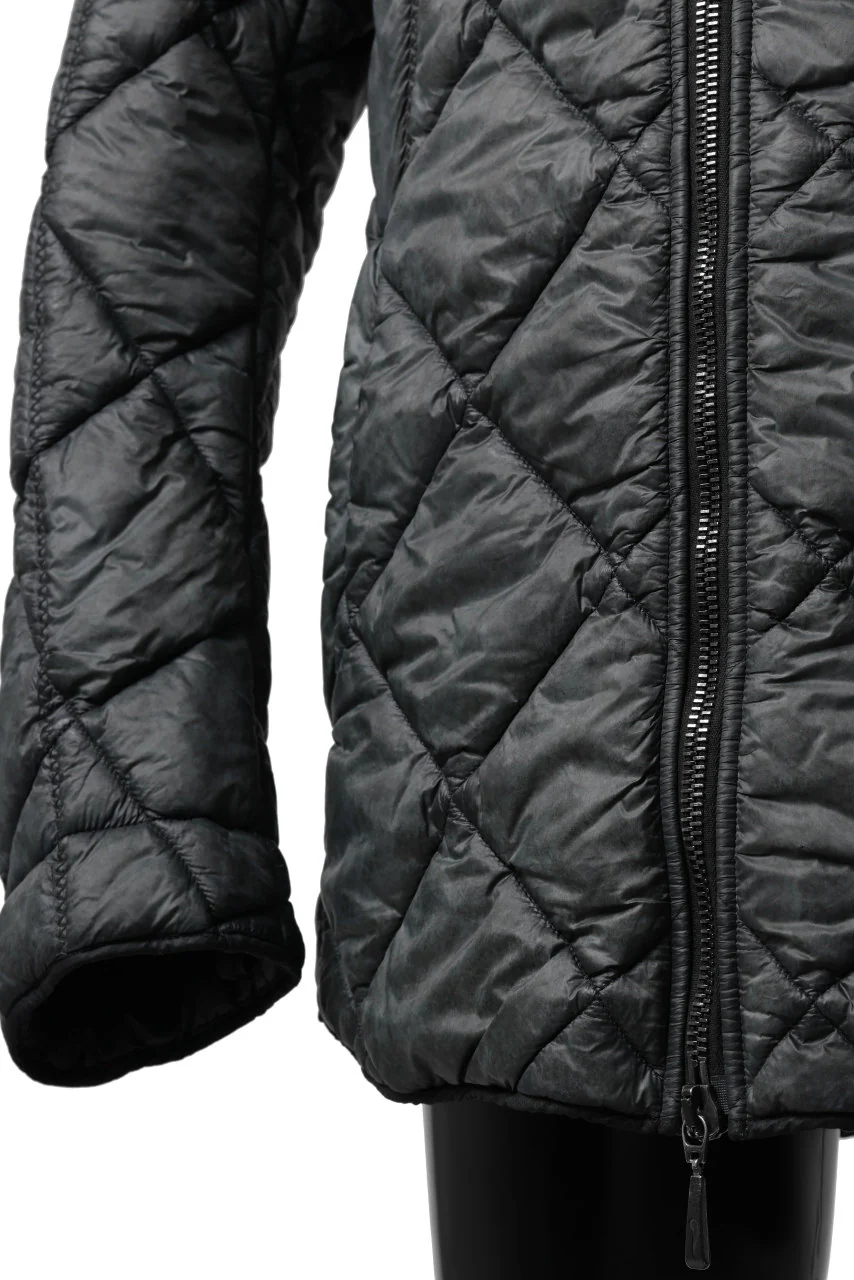 masnada QUILTED HOOD JACKET / OVER STUFFED PAPER NYLON (LEGION) - Image 20