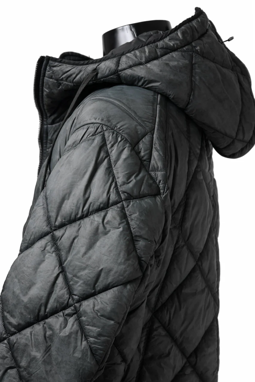 masnada QUILTED HOOD JACKET / OVER STUFFED PAPER NYLON (LEGION) - Image 21